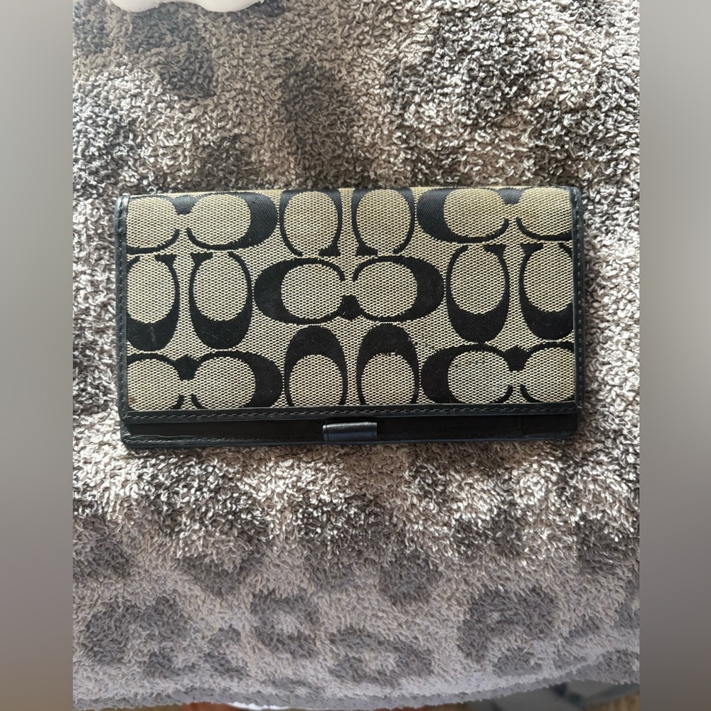 Coach checkbook holder
